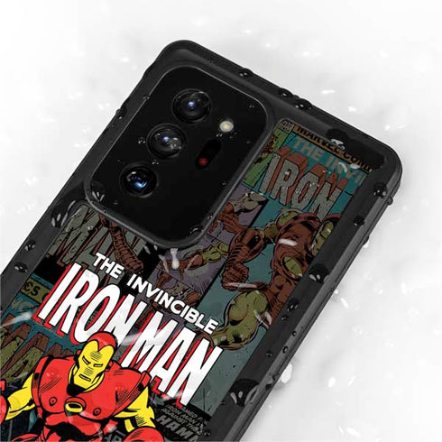 Marvel Classic Comics Iron Man Action Vintage Galaxy Note20 Ultra 5G Waterproof Case